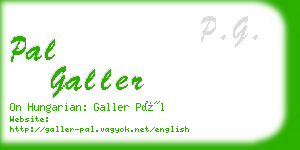 pal galler business card